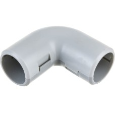 CI20G Угол 90 гр.(2част.), без галогена, для труб D20мм, цвет белый (1уп = 25шт) Экопласт (41220-25HF-W)