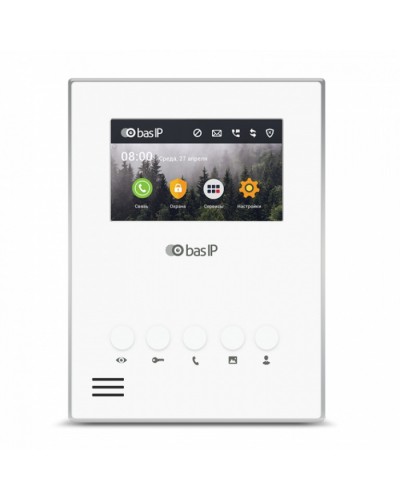 Видеодомофон BAS-IP AU-04LA WHITE в Электростали Вызывные IP панели Pintop.ru