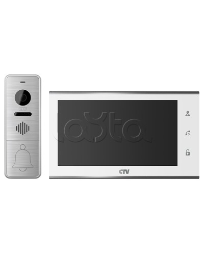 Комплект видеодомофона CTV-DP4705AHD (белый) в Электростали Комплекты домофонов Pintop.ru