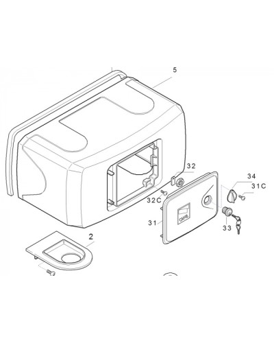 Корпус FERNI пластиковый Came 119RID122 в Электростали Запчасти для шлагбаумов и автоматики Pintop.ru