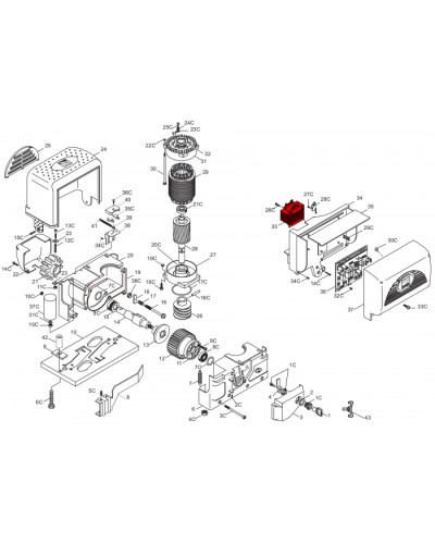 Крепление для фотоэлемента DBC к стойке Came 119RIR265 в Электростали Запчасти для шлагбаумов и автоматики Pintop.ru