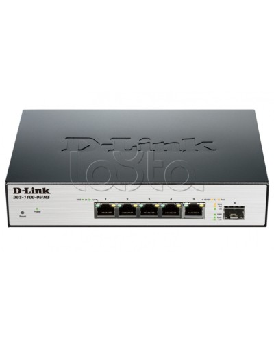 Коммутатор 6-портовый D-Link DGS-1100-06/ME/A1B в Электростали Коммутаторы Pintop.ru