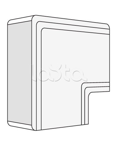 Угол плоский NPAN 120x60 мм DKC 01746 в Электростали Аксессуары для кабель-канала Pintop.ru