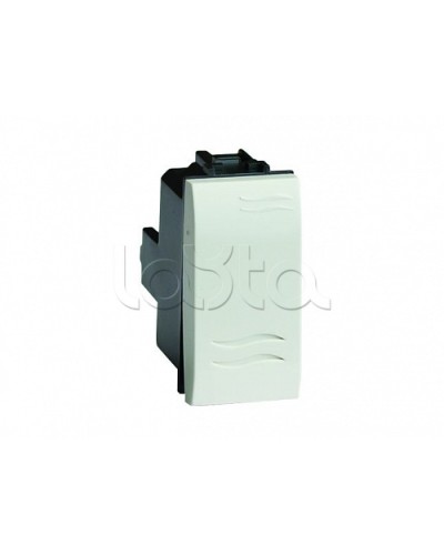 Выключатель типа кнопка, белый, 1мод. DKC 76021B в Электростали Аксессуары для стоек и шкафов Pintop.ru