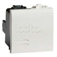 Выключатель типа кнопка, белый, 2мод. DKC 76022B