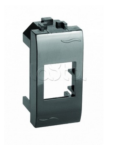 Адаптер для информационных разъемов Keystone, черный, 1мод. DKC (77607N) в Электростали Аксессуары для стоек и шкафов Pintop.ru