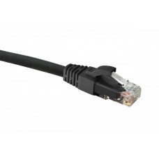Коммутационный шнур категории 6 U/UTP, LSZH, 2 м, черный Eurolan (21D-U6-02BL)