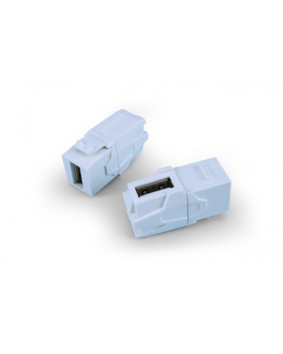 Вставка формата Keystone Jack Hyperline (KJ1-USB-VA3-WH) в Электростали Кроссы оптические Pintop.ru