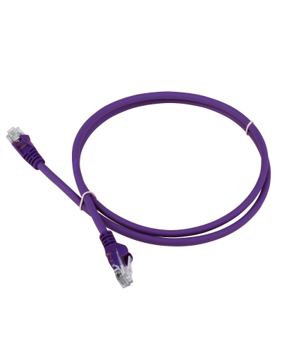 Патч-корд LANMASTER LSZH UTP кат.5e, 0.3 м, фиолетовый LANMASTER LAN-PC45/U5E-0.3-VI в Электростали Патчкорды (медные) Pintop.ru