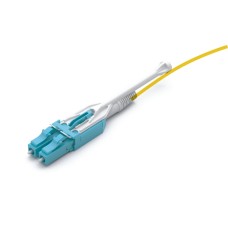 Патч-корд оптический дуплексный, LC-LC, для панелей высокой плотности, OS2, LSZH, 2 м, желтый LANMASTER LAN-2LC-2LC/OS2H-2.0