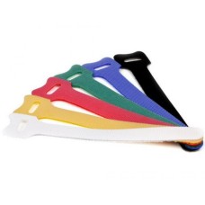 Хомут-липучка 125 мм, зеленый (20 шт.уп) LANMASTER LAN-VCM125-GN