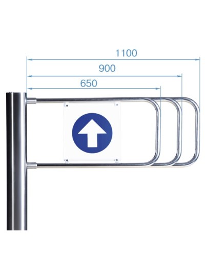 Створка для стойки калитки PERCo-AG-900 (900мм) в Электростали Ограждения Pintop.ru