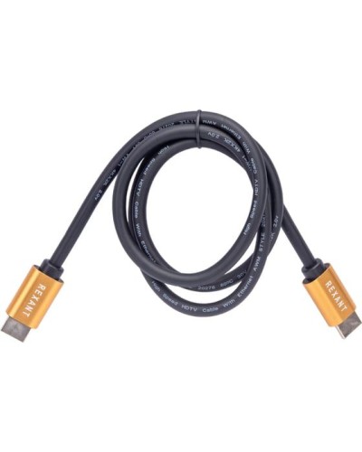 Кабель HDMI - HDMI 2.0, 1м, Gold REXANT 17-6102 в Электростали Системы видеонаблюдения Pintop.ru