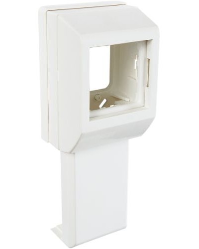 Суппорт с рамкой на 1 пост (45х45) вдоль профиля универсальный SPL 020007S в Электростали Аксессуары для кабель-канала Pintop.ru