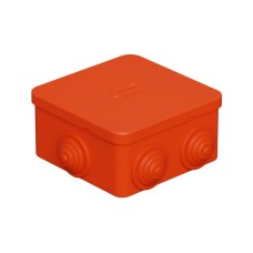 Коробка огн. E110, о/п 85х85х50мм,без галогена, 12 вых., IP55, 3P, оранж. Экопласт (43301HF)