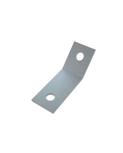 Уголок 45 гр. (2 отверстия) КМ-Профиль (USG45-2) в Электростали Аксессуары для лотков Pintop.ru