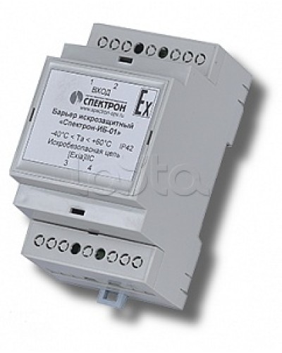 Барьер искрозащиты для цепей питания Спектрон-ИБ-01 в Электростали Устройства защиты операционных процессоров (ОПС) Pintop.ru